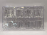 Queen - French Cover Clear 3xl Coffin Tips 420pc (Half-Moon)